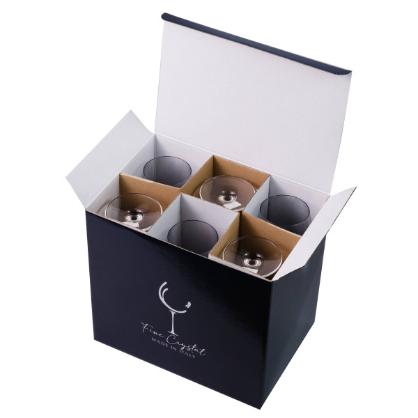 Фото - Набір келихів VEMA MONALISA ALLEGRIA SMOKE 470 мл 6 шт. (99001611)