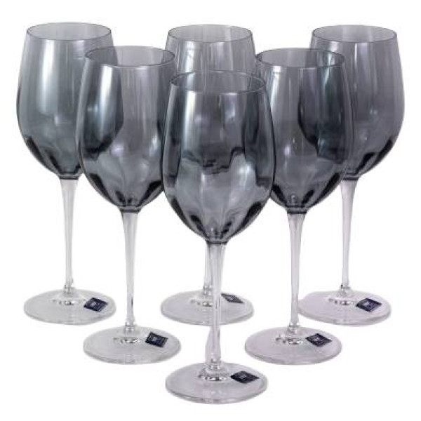 Фото - Набір келихів VEMA MONALISA ALLEGRIA SMOKE 470 мл 6 шт. (99001611)