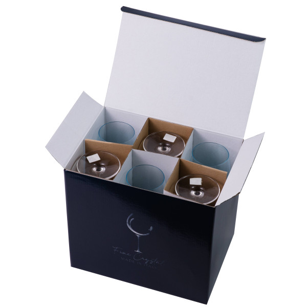 Фото - Набор бокалов VEMA MONALISA ALLEGRIA AZZURO CENERE 470 мл 6 шт. (99001703)