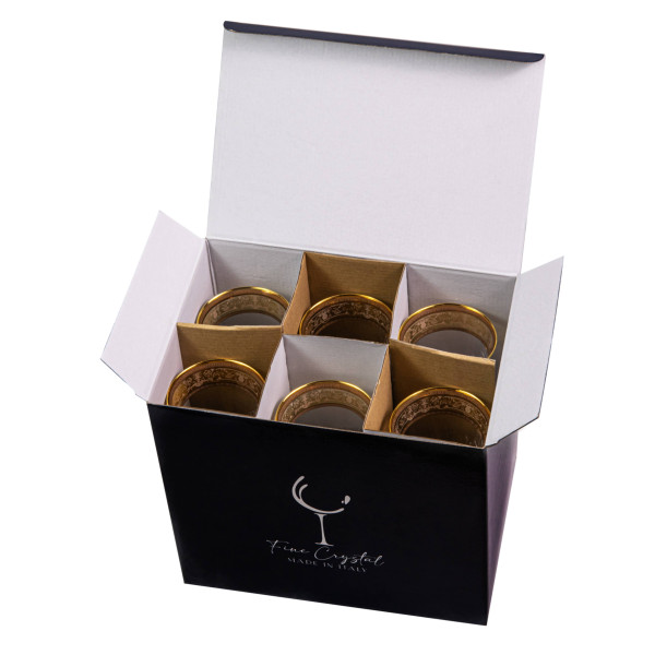 Фото - Набір келихів VEMA LUDOVICA MELANIA GOLD 280 мл 6 шт. (99001871)