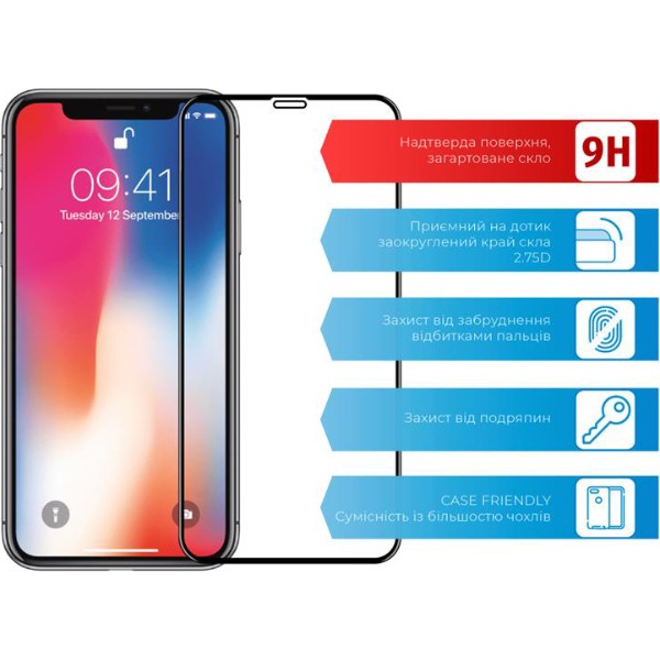 Фото - Захисне скло для смартфону ACCLAB Full Glue for Apple iPhone 11 Pro/X/XS Black (1283126508189)