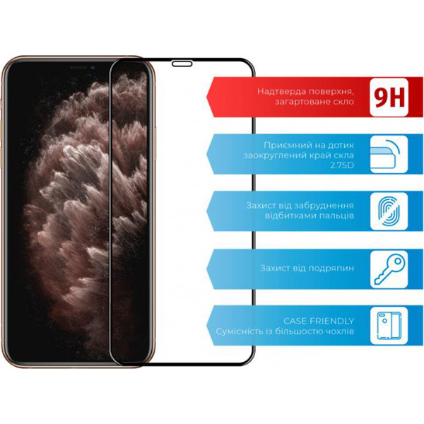 Фото - Защитное стекло для смартфона ACCLAB Full Glue for Apple iPhone 11 Pro Max/XS Max Black (1283126508202)
