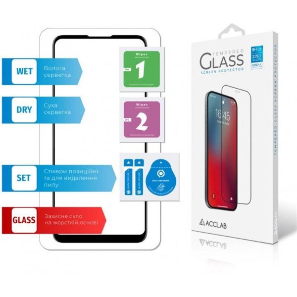 Фото - Защитное стекло для смартфона ACCLAB Full Glue for Samsung Galaxy A11 SM-A115/M11 SM-M115 Black (1283126508523)
