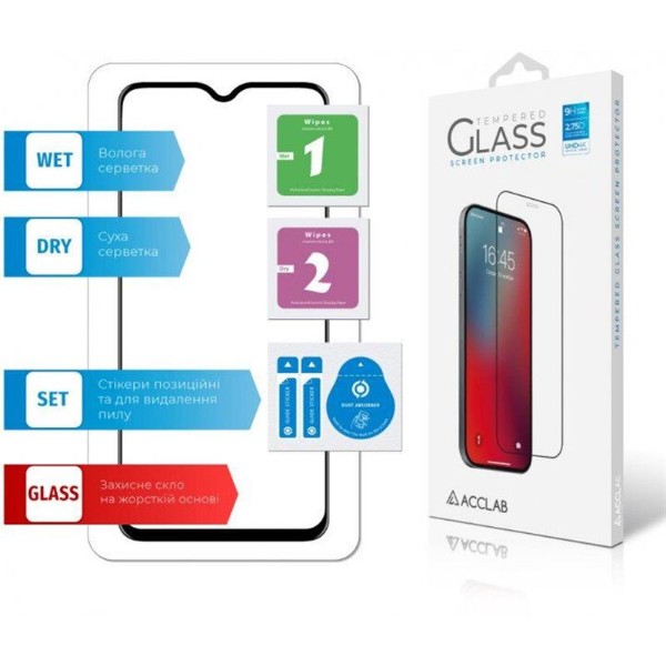 Фото - Захисне скло для смартфону ACCLAB Full Glue for Realme XT Black (1283126508448)