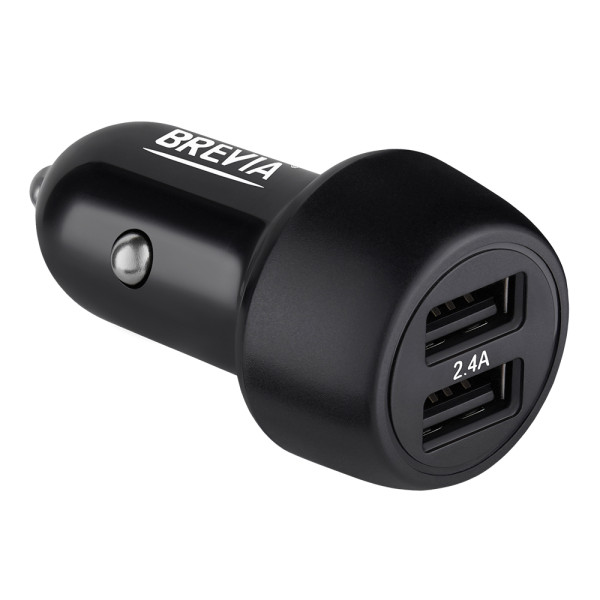 Фото - Автомобільний зарядний пристрій Brevia ePower DualDrive 12W 2xUSB-A (46012DUB)