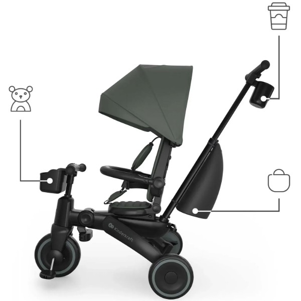 Фото - Триколісний велосипед Kinderkraft Jazz 3 Green (KRJAZZ03GRE0000)