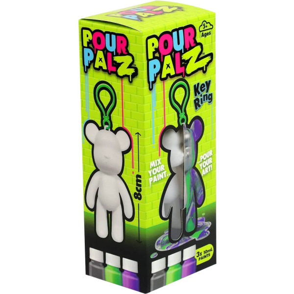 Фото - Набір для декупажу та розпису Pour Palz Брелок Ведмедик в ас.(GS-G08162)