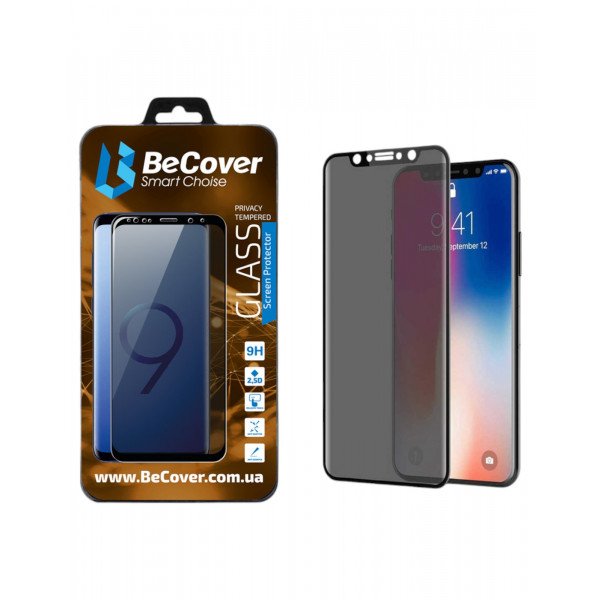 Фото - Захисне скло для смартфону BeCover Anti-spying for Samsung Galaxy M10 SM-M105 Black (703918)