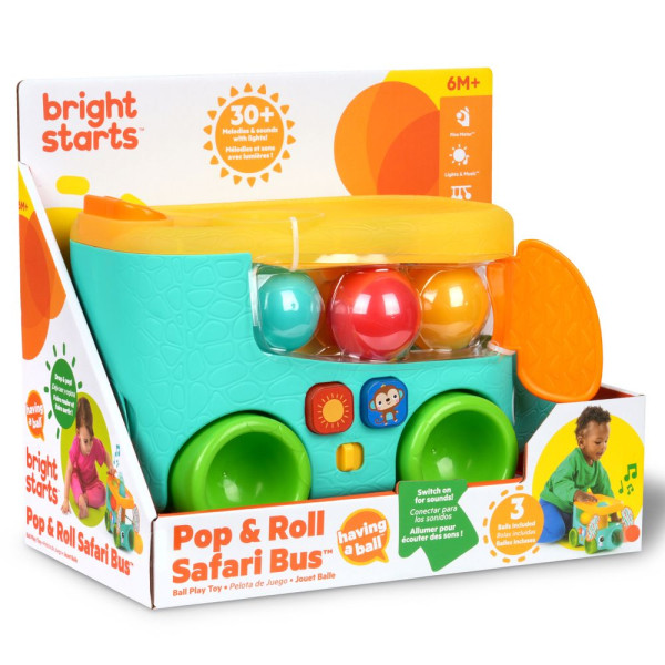 Фото - Інтерактивна іграшка Bright Starts Pop & Roll Safari Bus (16827)