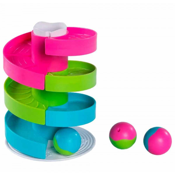 Фото - Ігровий набір для малюка Fat Brain Toys Wobble Run Трек-балансир для кульок (F273ML)