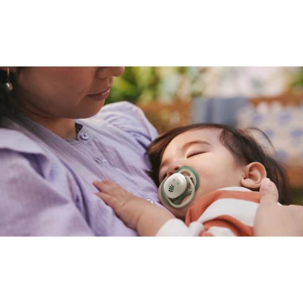 Фото - Ортодонтическая пустышка Philips Avent Ultra Air Ночная, 6-18 мес. (SCF376/31)