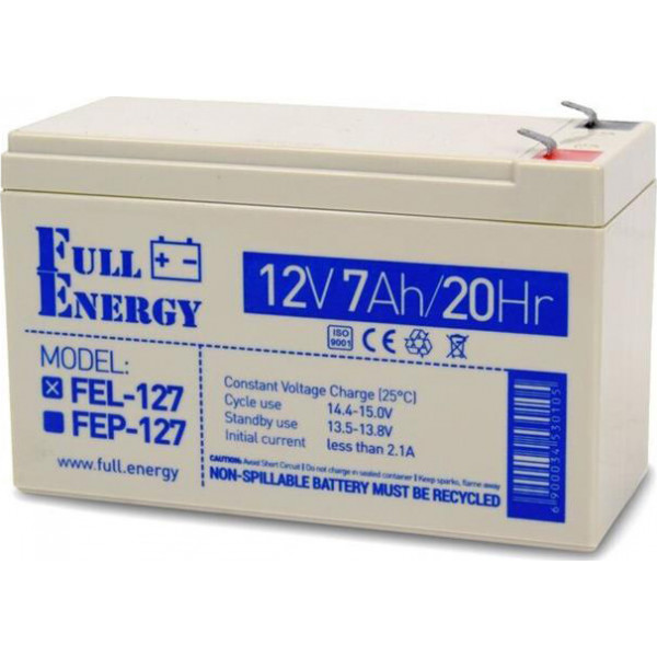 Фото - Акумулятор для ДБЖ Full Energy 12V 7AH GEL (FEL-127) Фото - Акумулятор для ДБЖ Full Energy 12V 7AH GEL (FEL-127)