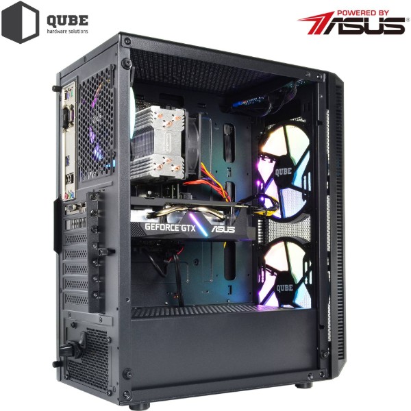 Фото - Системний блок QUBE QB i5 12400F RX 6600 8GB 164 (i512400FRX66008GB164)