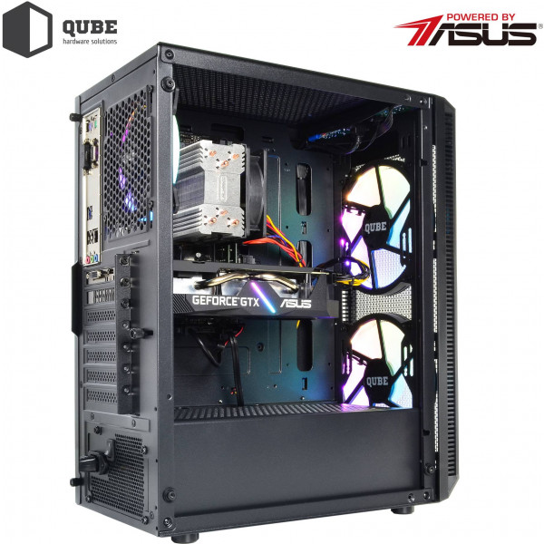 Фото - Системний блок QUBE QB i3 12100F GTX 1650 4GB 161 (i312100FGTX16504GB161)