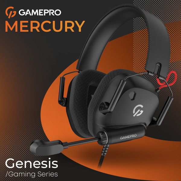 Фото - Гарнітура дротова ігрова GamePro Genesis Mercury (HS120B)