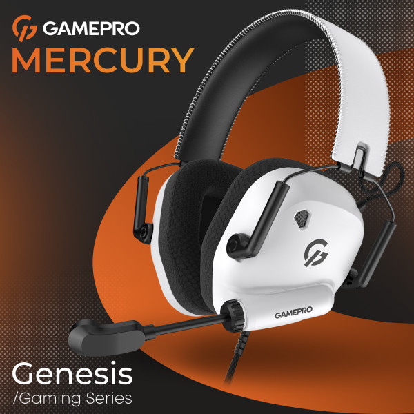 Фото - Гарнітура дротова ігрова GamePro Genesis Mercury (HS120W)
