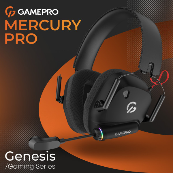 Фото - Гарнітура бездротова ігрова GamePro Genesis Mercury Pro (HSW120B)