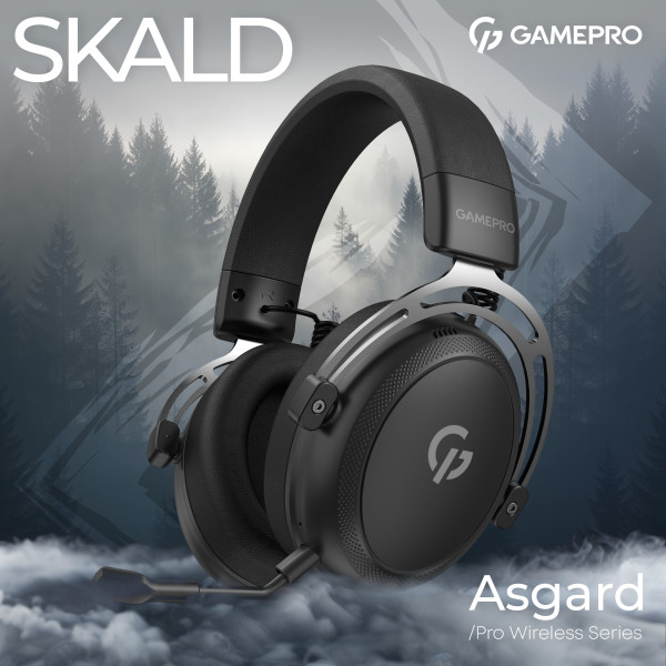 Фото - Гарнітура бездротова ігрова GamePro Asgard Skald (HSW160B)