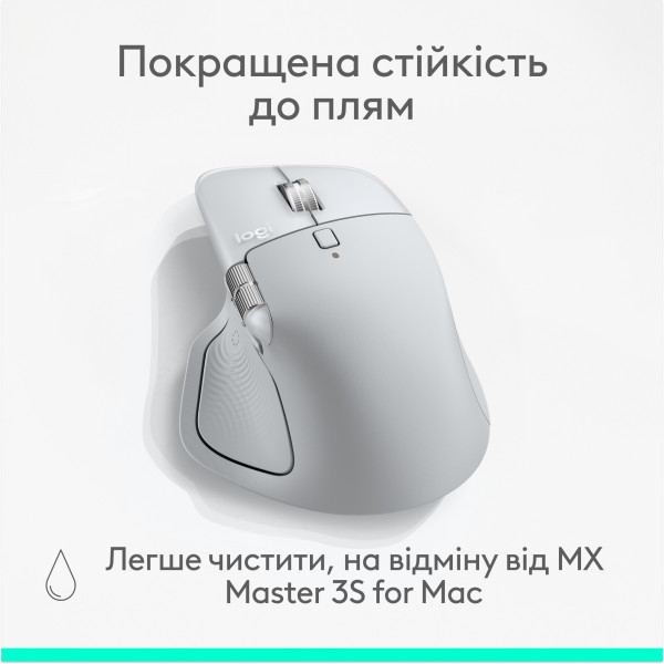 Фото - Миша бездротова Logitech MX Master 4 for Mac Performance Wireless Mouse WHITE SILVER - BT (910-007576)