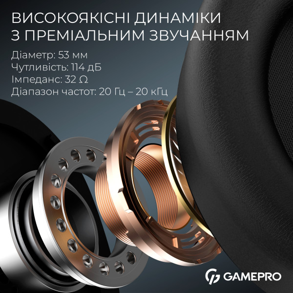 Фото - Гарнітура дротова ігрова GamePro Asgard Skald Origin White (HS850W)