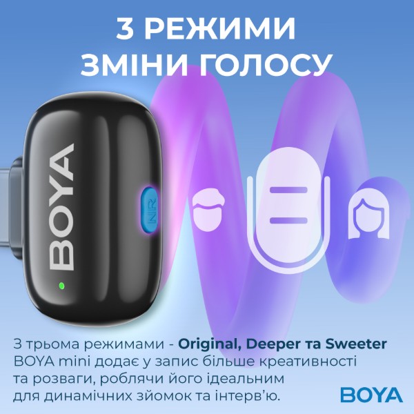 Фото - Мікрофон для смартфона Boya mini-14 Type-C Black