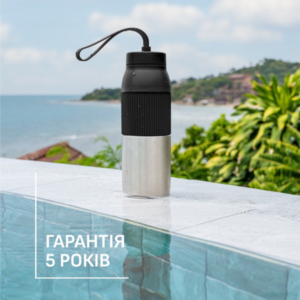 Фото - Термобутылка Tefal N2193710 BeYou Twist Screw Lid 0,5 л чёрная