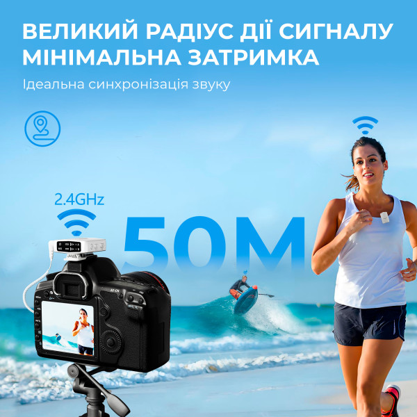 Фото - Мікрофон для смартфона Fifine M9W White