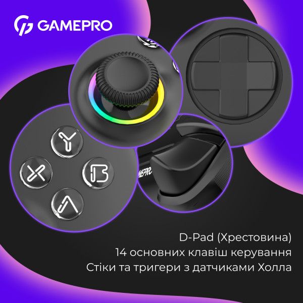 Фото - Геймпад GamePro GPX13BDOC BT Black