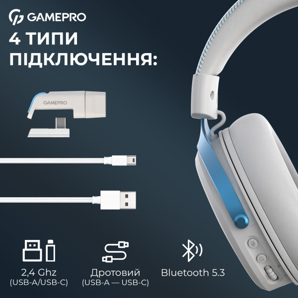 Фото - Гарнитура беспроводная игровая GamePro Asgard Skadi (HSW191WB)