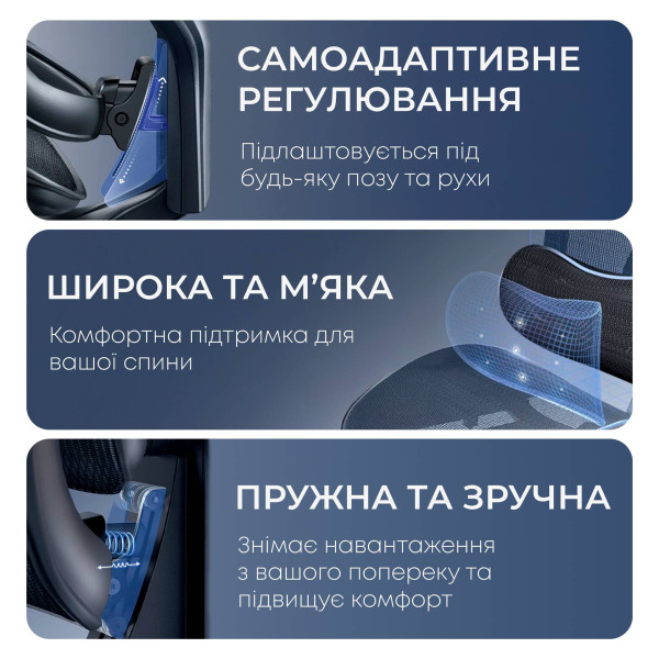 Фото - Крісло офісне Sihoo DORO C300 Pro Mesh Black with footrest (DORO-C300-PRO-M101-JT)