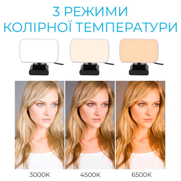 Фото - Лампа для монітора OfficePro для стримів та відеоконференцій SL380B Black