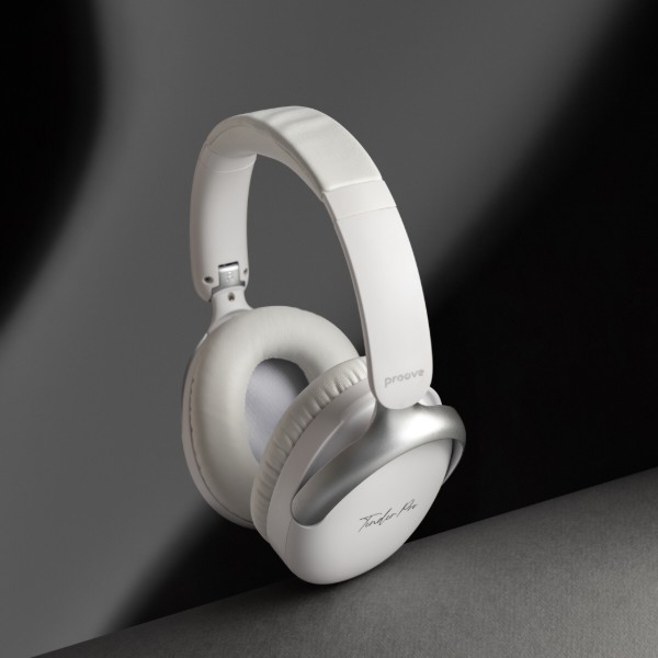 Фото - Навушники накладні бездротові Proove Tender Pro with ANC (APP) white (HPTP0001AP02)