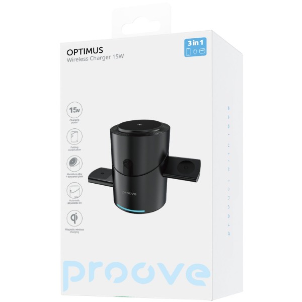Фото - Беспроводное зарядное устройство Proove Optimus Black (WSOP15000001)