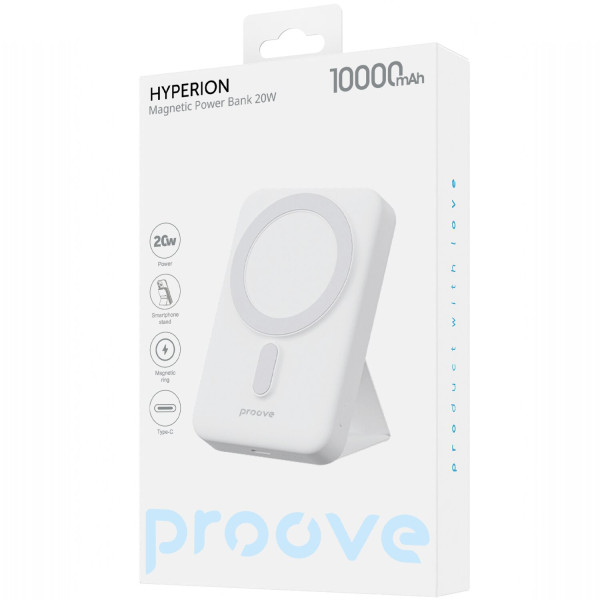 Фото - Батарея мобільна Proove Hyperion 20W 10000mAh 2025 White (PBHN15020002)