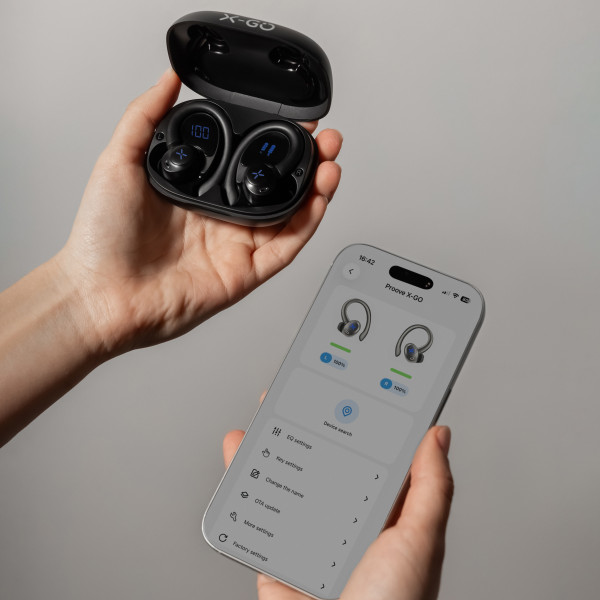 Фото - Наушники вкладыши беспроводные TWS Proove X-Go TWS (APP) black (TWXG0001AP01)