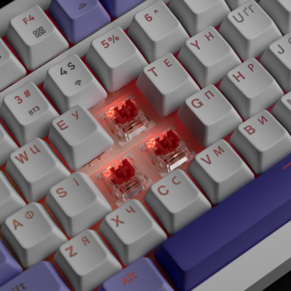 Фото - Клавіатура бездротова ігрова Proove Gaming Slicker (Ukraine Layout) White (WKSL00022402)