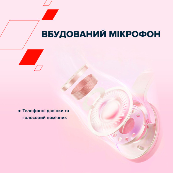 Фото - Навушники накладні бездротові Canyon OnRiff 4 Bluetooth Pink (CNS-CBTHS4P)