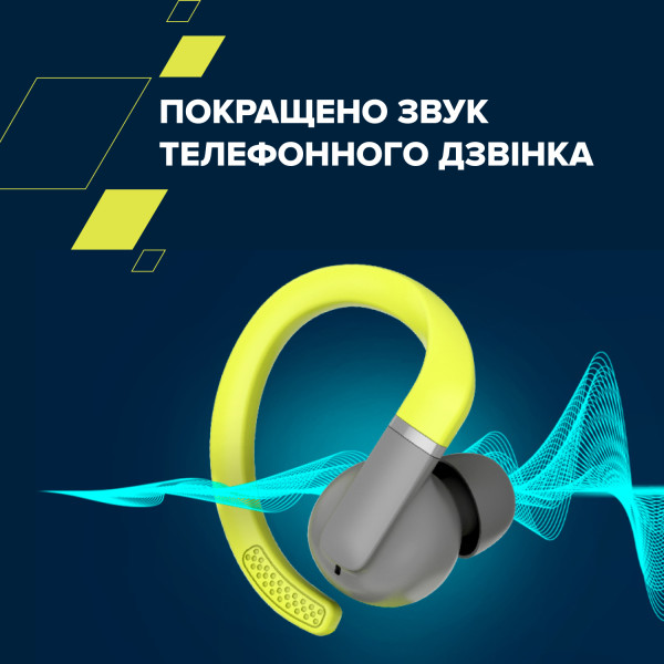 Фото - Наушники вкладыши беспроводные TWS Canyon OnRun 11 Sport Wireless charge Green (CNS-TWS11GR)