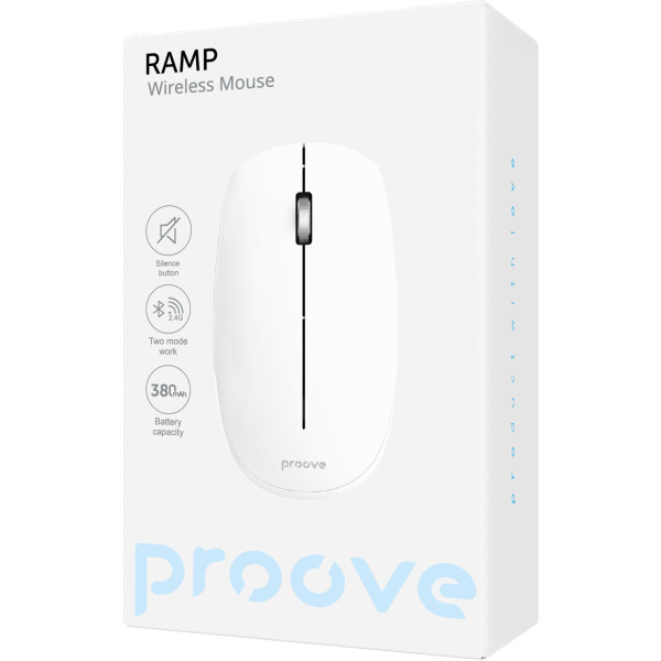 Фото - Миша бездротова Proove Ramp White (WNRM00022002)