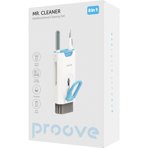 Фото - Набор для чистки мобильных устройств Proove Многофункциональный Mr. Cleaner 8in1 White (MCS00000802)
