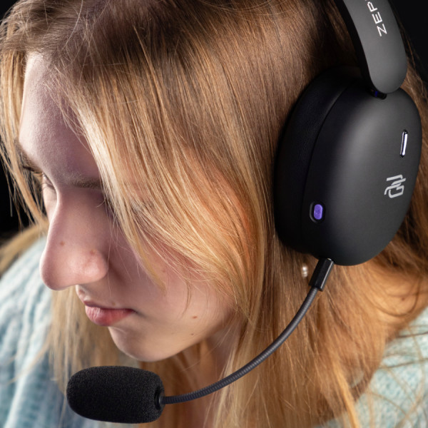 Фото - Гарнітура бездротова ігрова Proove Gaming Zephyr APP black/purple (WHZP00022001)