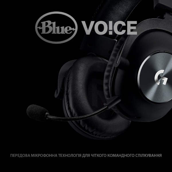 Фото - Гарнітура дротова ігрова Logitech Pro X Gaming Black (981-000818)
