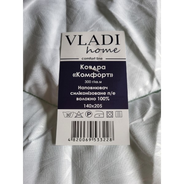 Фото - Одеяло демисезонное полуторное Vladi Комфорт 300г/м? 140х205