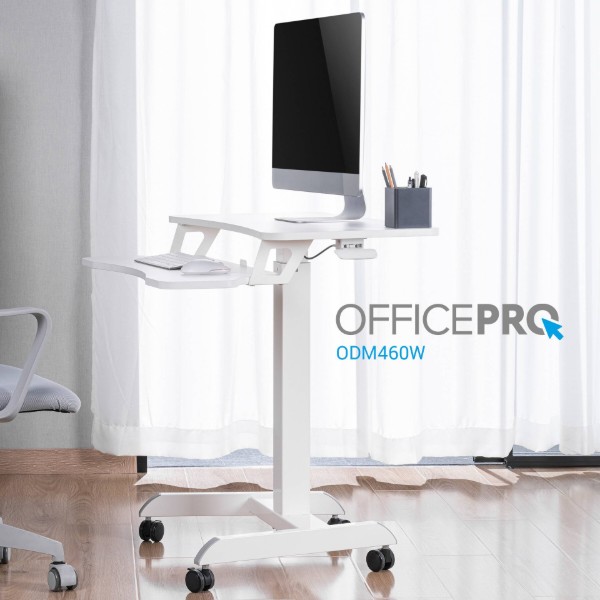 Фото - Стіл комп'ютерний OfficePro OD460W White