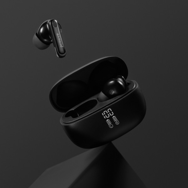 Фото - Наушники вкладыши беспроводные TWS Proove Intro Pro TWS with ANC (APP) obsidian black (TWIP0001AP15)