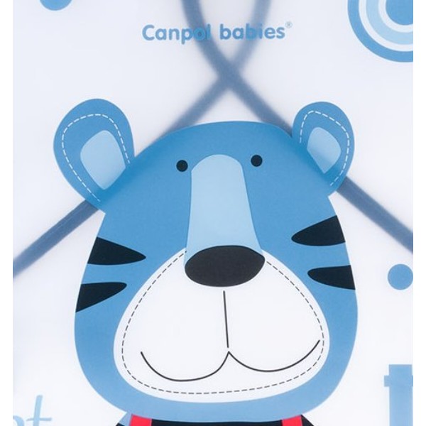 Фото - Нагрудник пластиковый Canpol babies мягкий Puppets синий (9/236_blu)