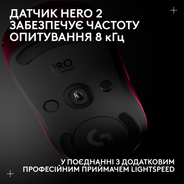 Фото - Мышь беспроводная игровая Logitech G PRO 2 LightSpeed Wireless Gaming Mouse Pink (910-007309)