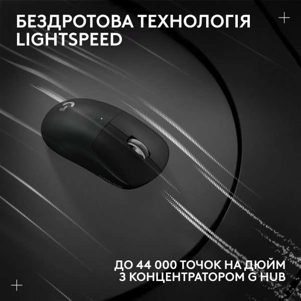 Фото - Мышь беспроводная игровая Logitech G Pro X Superlight 2 LightSpeed Black (910-006630)