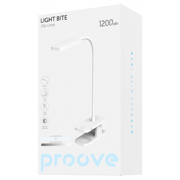 Фото - Настольная лампа Proove Light Bite 1200 mAh White (PLLB00010002)
