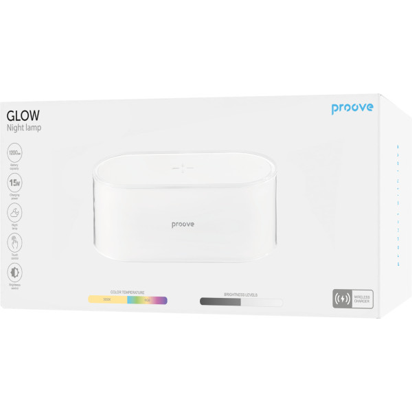 Фото - Нічник Proove Glow 1200mAh White (PLPG00102002)